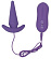 Фиолетовый анальный вибростимулятор Tower - 8,3 см.