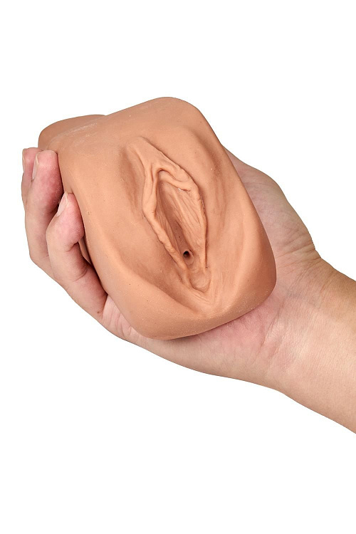 Маструбатор-вагина с вибрацией Soft   Wet Renata Realistic Tan Masturbator