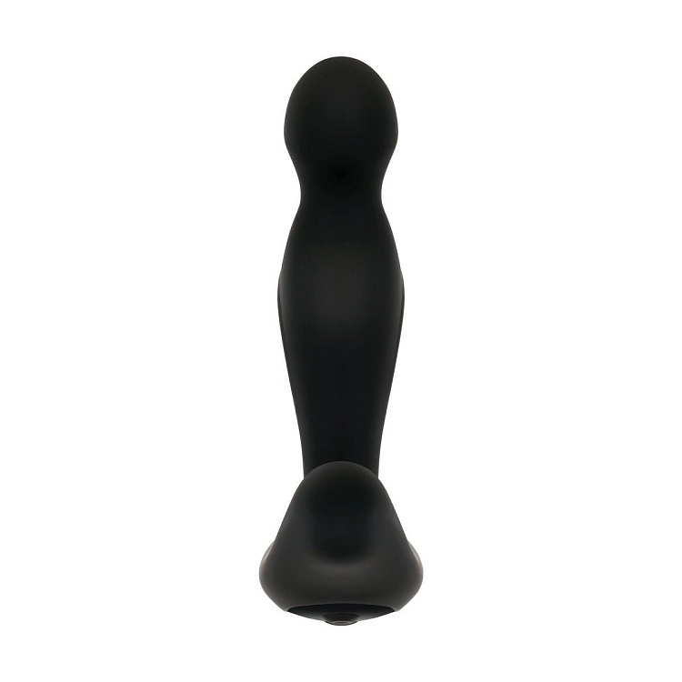 Черный вибростимулятор простаты Adam s Rotating P-spot Massager - 14,2 см.