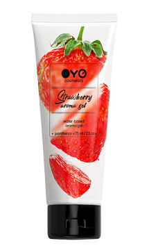 Лубрикант на водной основе OYO Aroma Gel Strawberry с ароматом клубники - 75 мл. FFF