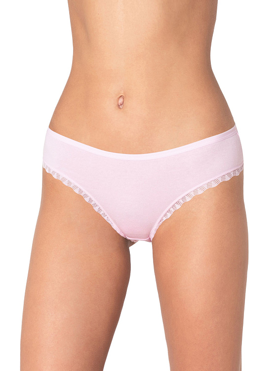 Трусики-бразилиана с узким кружевом по вырезам