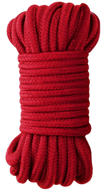 Красная веревка для бондажа Japanese Rope - 10 м.