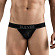 Черные перфорированные трусы-джоки Clever Ambar Jockstrap
