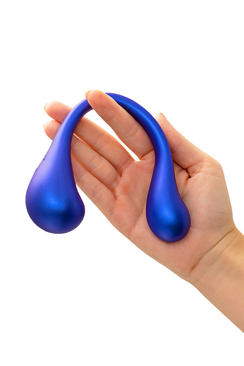 Синий многофункциональный вибратор Etern с пультом ДУ