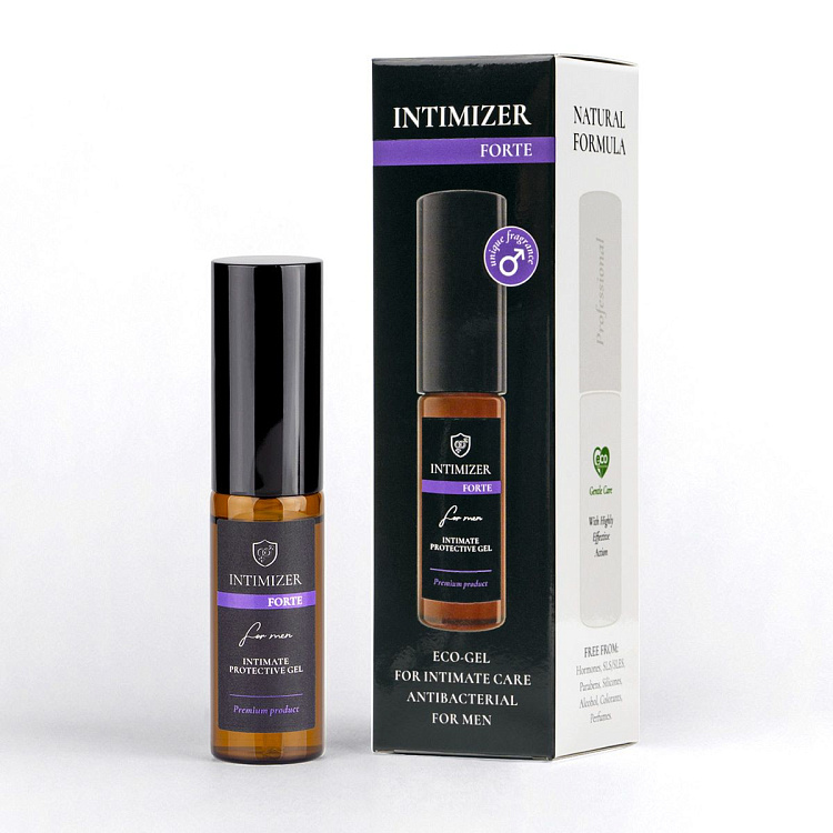 Мужской антибактериальный эко-гель для интимного ухода Intimizer Forte - 20 мл.