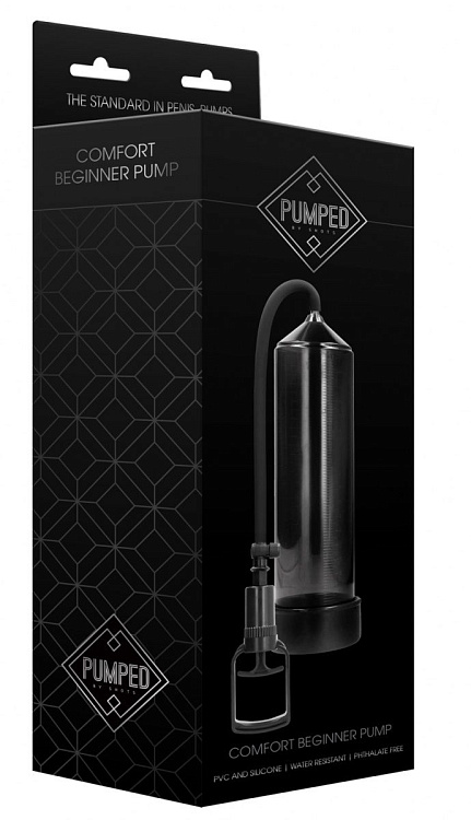 Черная вакуумная помпа с насосом в виде поршня Comfort Beginner Pump