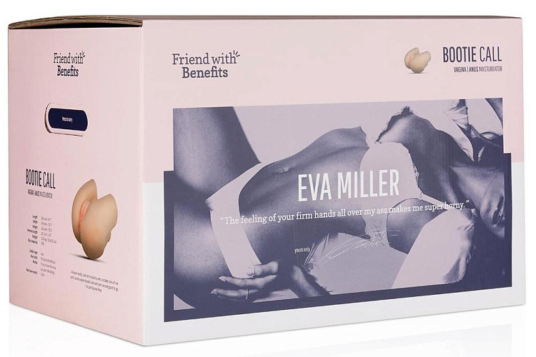 Телесный мастурбатор с 2 рабочими отверстиями Eva Miller Masturbator
