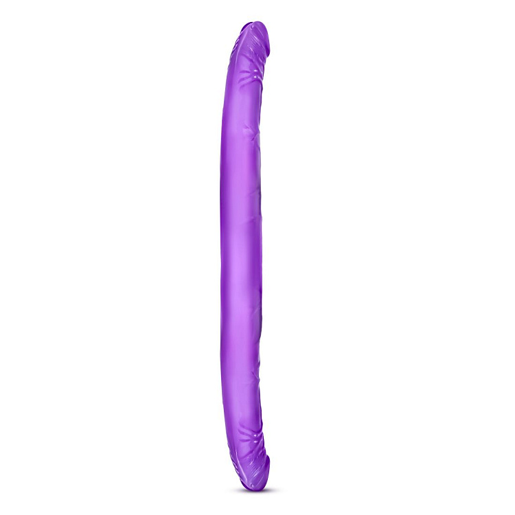 Фиолетовый двусторонний фаллоимитатор B Yours 16  Double Dildo - 40,6 см.