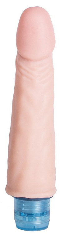 Телесный вибромассажёр Vibro Realistic Cock Dildo - 17,5 см.