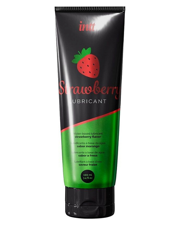 Смазка на водной основе с ароматом клубники Strawberry Lubricant - 100 мл.