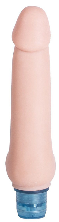Телесный вибромассажёр Vibro Realistic Cock Dildo - 19,5 см.