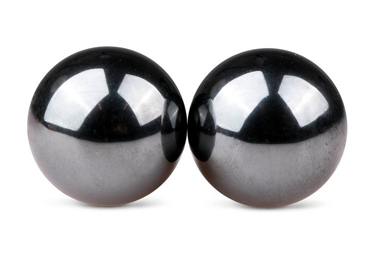 Темно-серые вагинальные шарики без сцепки Ben Wa Balls