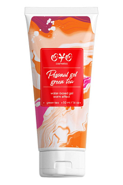 Интимная смазка на водной основе с согревающим эффектом OYO Personal Gel Green Tea - 50 мл. FFF