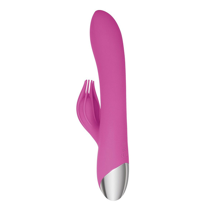 Розовый вибратор-кролик Eve s Clit Tickling Rabbit - 20,4 см.