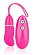 Розовый силиконовый стимулятор для G-точки с пультом ДУ