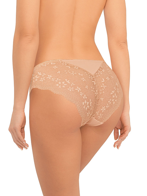 Трусики-слипы с мягким цветочным кружевом по бокам