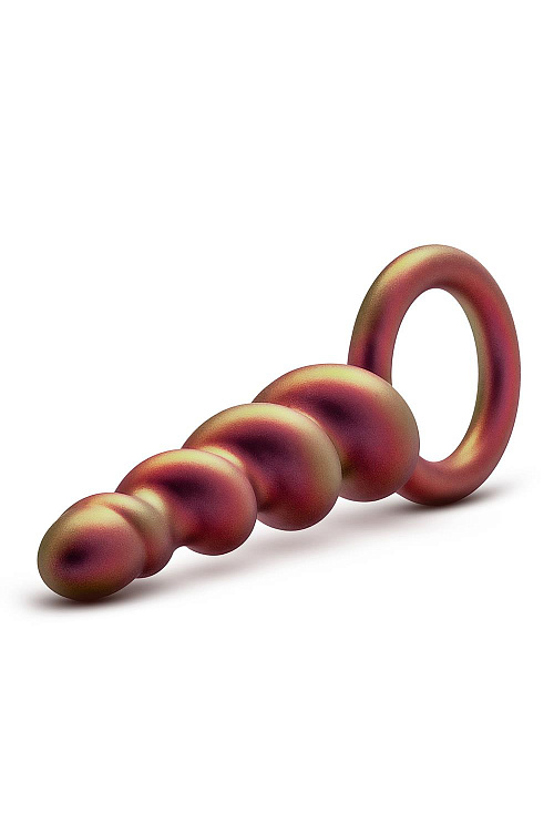 Коричневый анальный стимулятор Spiral Loop Copper Anal Plug - 13,3 см.