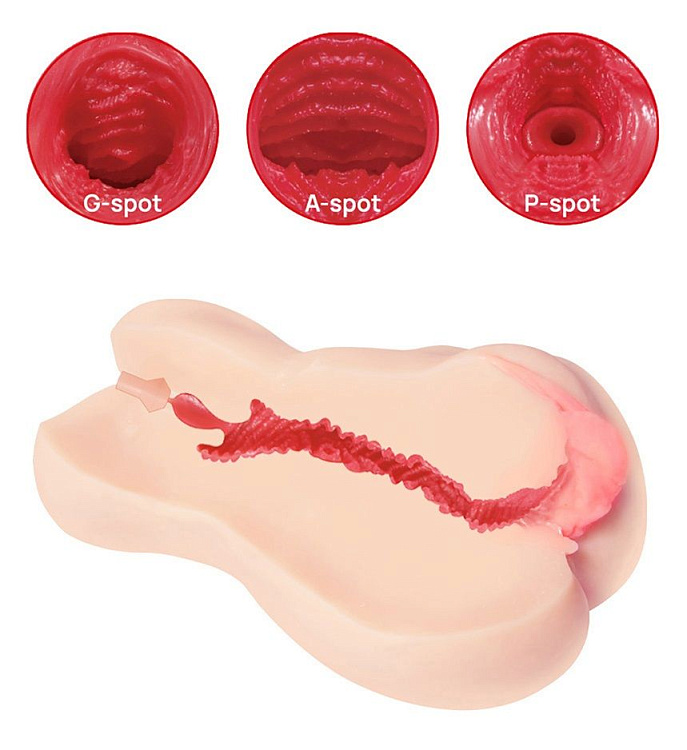 Мастурбатор-вагина с двойным слоем материала Jenny Onahole edition 005