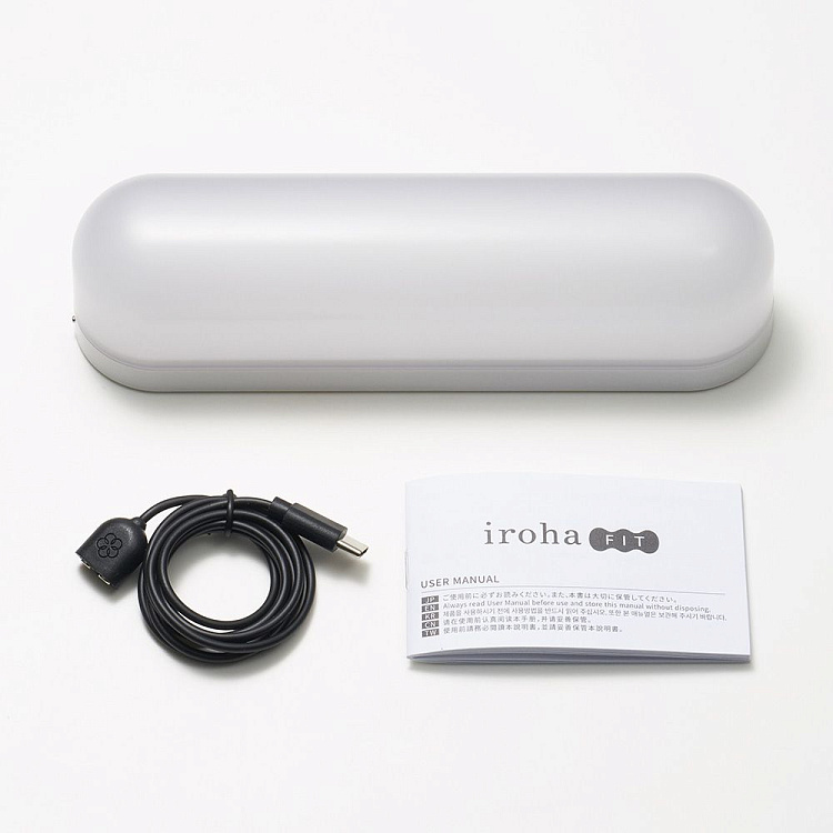 Розовый вибратор iroha Fit Minamozuki Nadeshiko - 17,7 см.