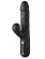 Черный силиконовый вибратор-кролик Sonix Silicone Thruster - 22 см.
