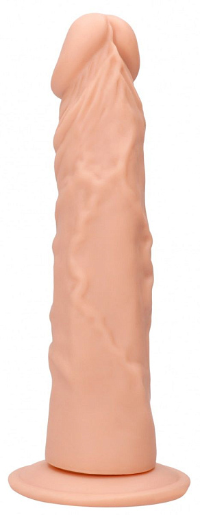 Телесный фаллоимитатор Realistic Dildo с трусиками - 26,7 см.
