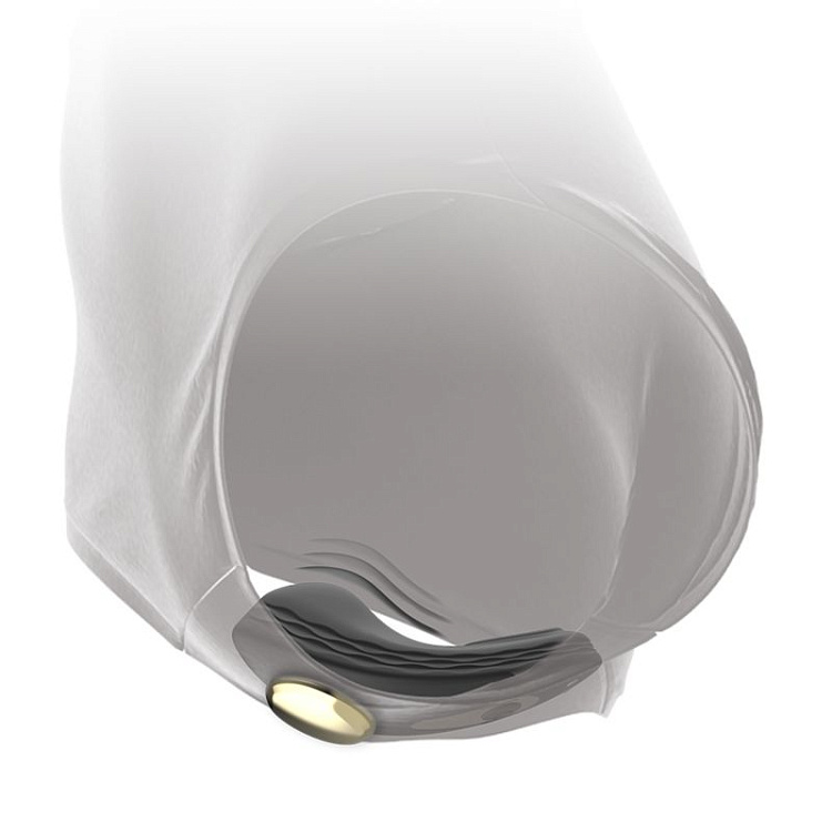 Черный перезаряжаемый вибратор в трусики с пультом ДУ