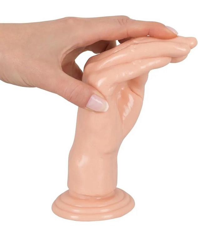 Телесный массажер-рука для фистинга Hand Dildo - 21 см.