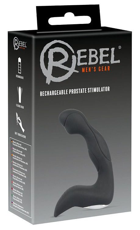 Черный вибростимулятор простаты Rechargeable Prostate Stimulator