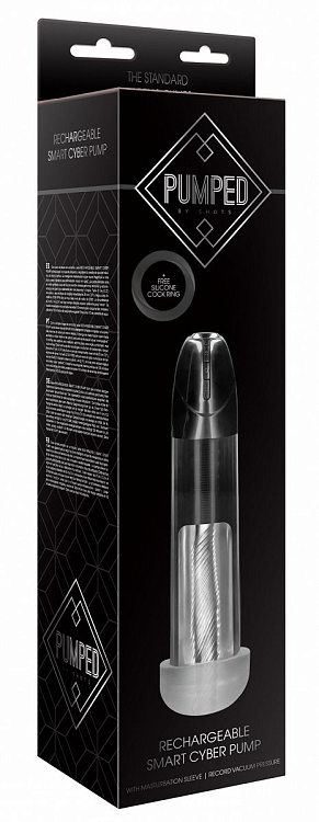 Прозрачная помпа Rechargeable Smart Cyber Pump with sleeve