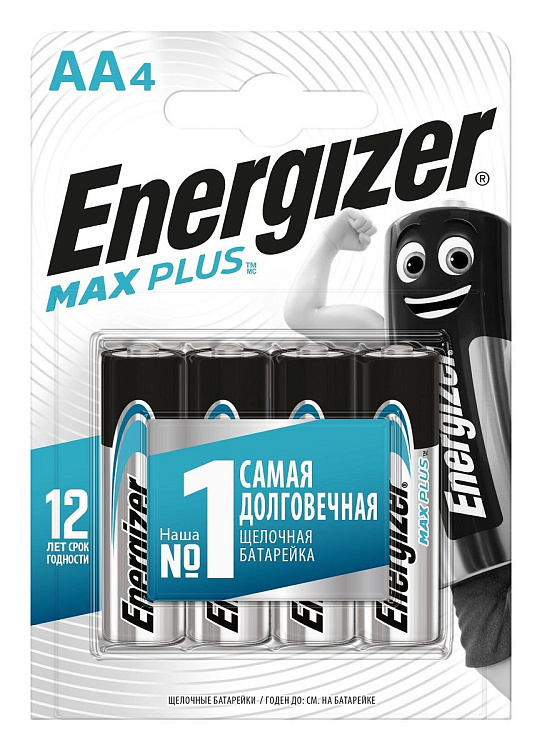 Батарейки Energizer MAX PLUS LR6/E91 AA 1.5V - 4 шт.