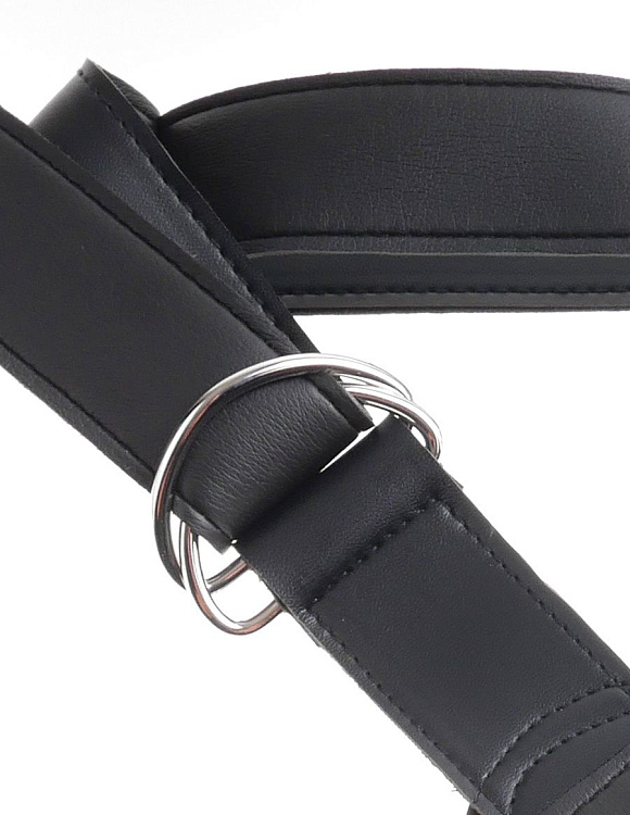 Коричневый страпон на трусиках Strap-on Harness Cock - 20,3 см.