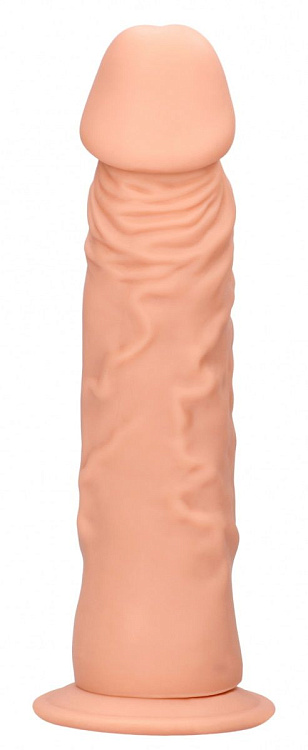 Телесный фаллоимитатор Realistic Dildo с трусиками - 26,7 см.