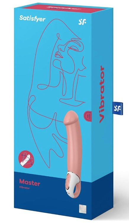 Перезаряжаемый вибратор Satisfyer Master - 23,5 см.