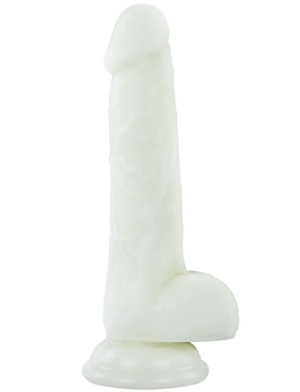 Светящийся в темноте фаллоимитатор 7 Inch Lumino Play Silicone Dildo - 18 см.