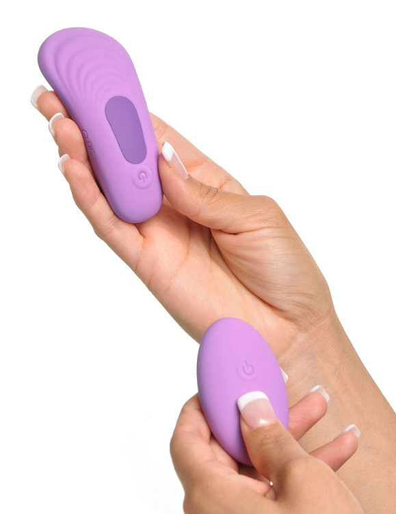 Фиолетовый компактный вибростимулятор Remote Silicone Please-Her