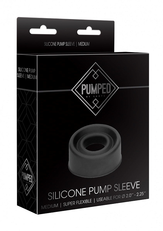 Черная сменная вставка для помпы Silicone Pump Sleeve Medium