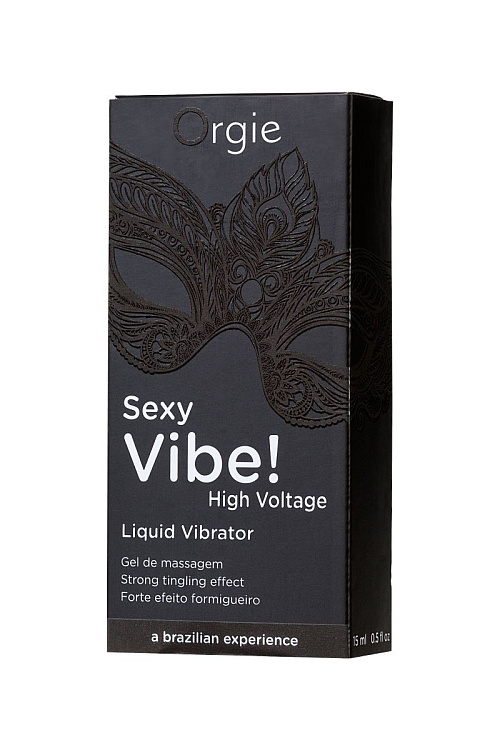 Гель для массажа ORGIE Sexy Vibe High Voltage с эффектом вибрации - 15 мл.