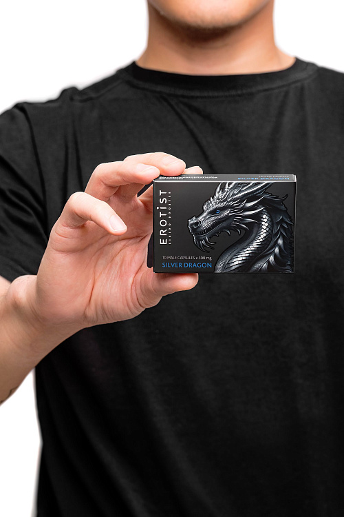 Капсулы для мужчин Erotist Silver Dragon для усиления эрекции - 10 капсул