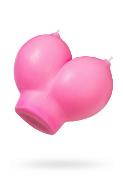 Розовая свеча «Сиськи» - 150 гр.