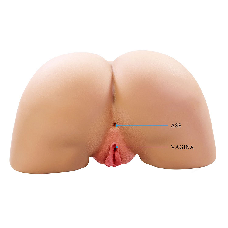 Телесный мастурбатор Olivia с 2 любовными отверстиями