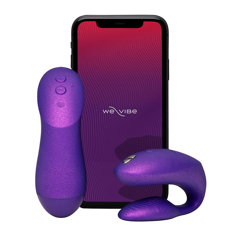 Фиолетовый вибратор для пар We-Vibe Chorus Pro