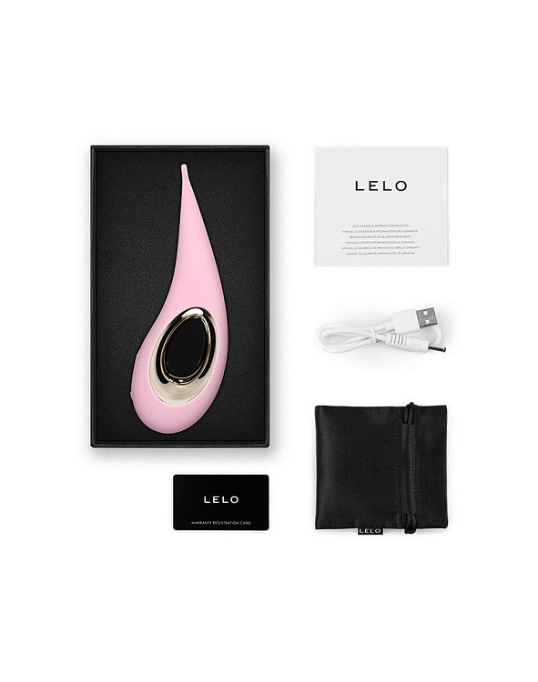 Розовый точечный клиторальный стимулятор Lelo Dot - 16,5 см.