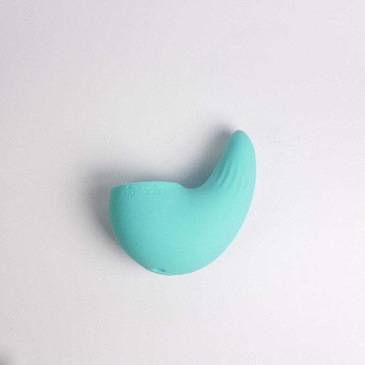 Бирюзовый вибростимулятор зоны G 2-в-1