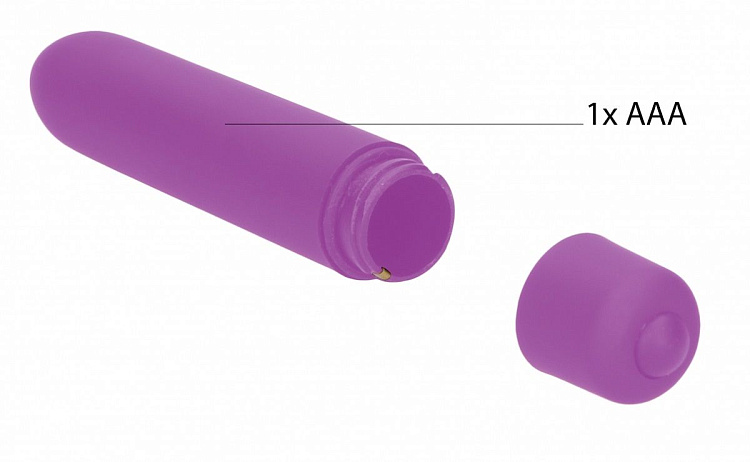 Набор фиолетовых вагинальных расширителей с вибропулей Silicone Vaginal Dilator Set