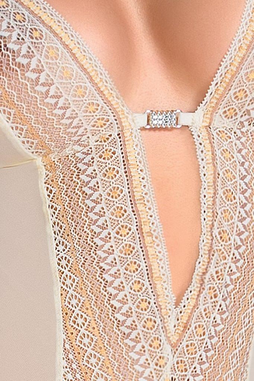 Сексуальный корсаж Clarisse с кружевом и оборкой понизу