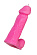 Розовая свеча в форме пениса - 13 см.