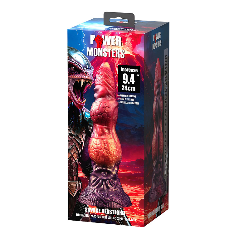 Фаллоимитатор-гигант на присоске Savage Beastlord - 24 см.