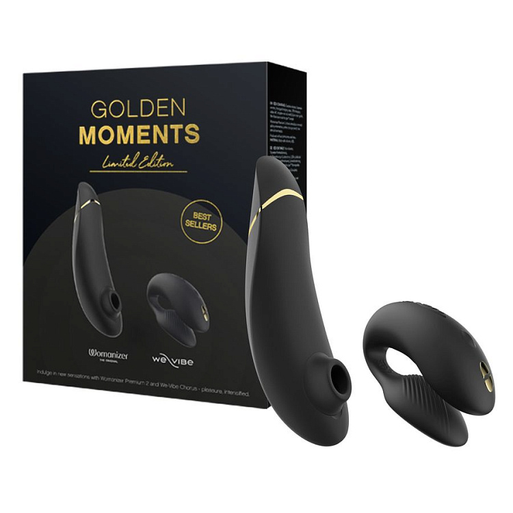 Набор для пар Golden Moments: Womanizer Premium 2 и We-Vibe Chorus