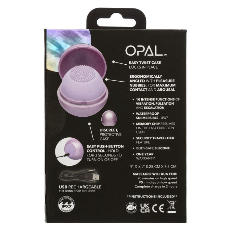 Сиреневый вибромассажер Opal Tickler Massager