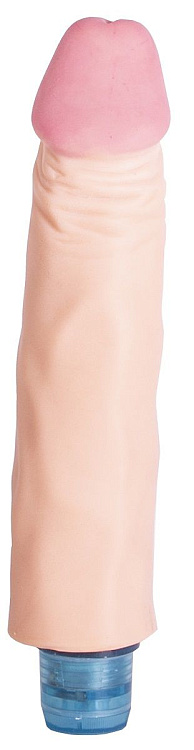 Телесный вибратор Vibro Realistic Cock Dildo - 19,5 см.